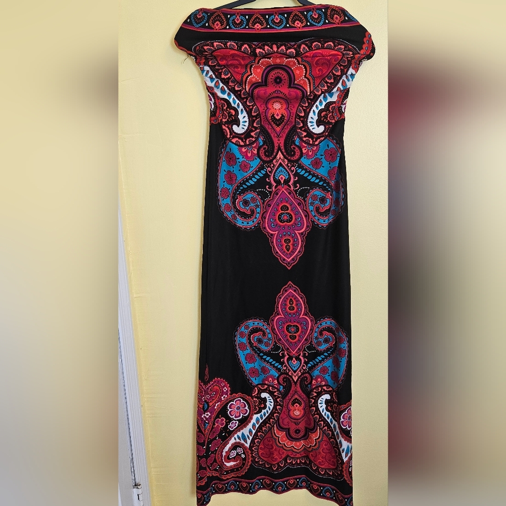 Colorful Paisley Maxi Dress